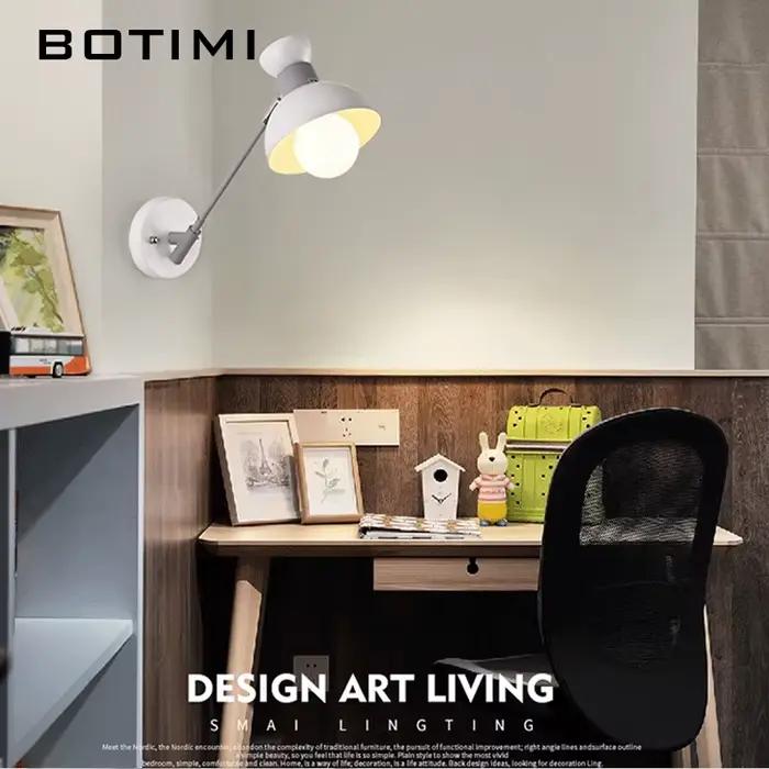 BOTIMI nordique mur LED lampe moderne applique murale réglable Luminaira