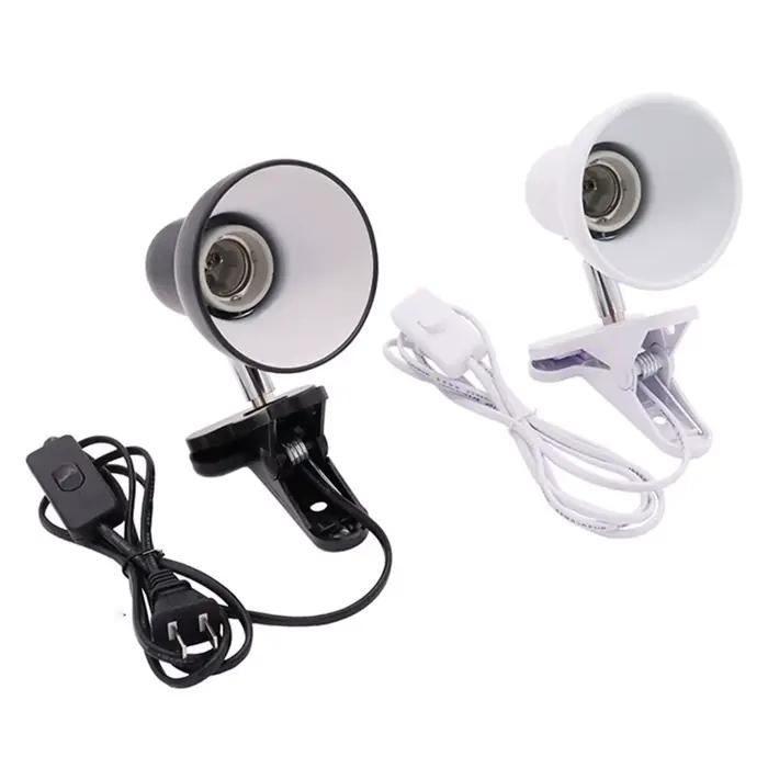Lampe de bureau E27 noire et blanche pour dortoir