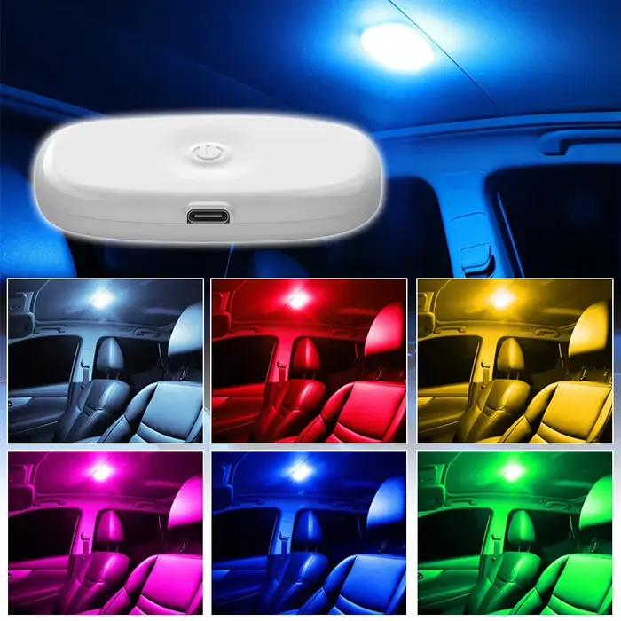 8 LED lumière tactile applique de lecture murale Base magnétique plafonnier de voiture humeur ambiante Super lumineux