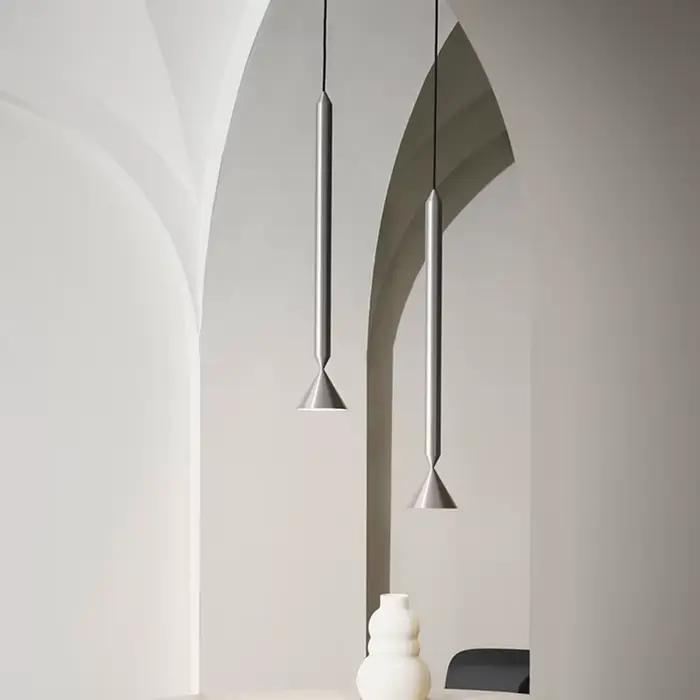 Apollo suspension lampe à long pôle design pour îlot de cuisine petite