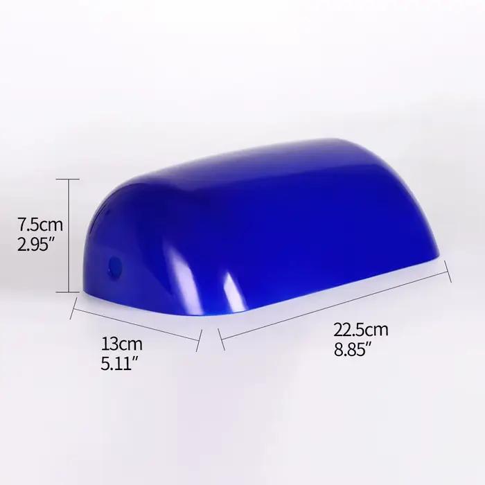 Abat-jour en verre de couleur blanc/vert/bleu/ambre