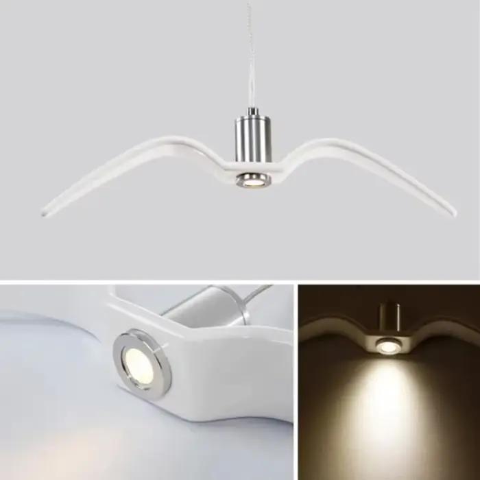 2025 lampe à suspension moderne mouette Design Led lustres créatifs pour Bar/cuisine oiseaux lustre plafonnier Luminaire