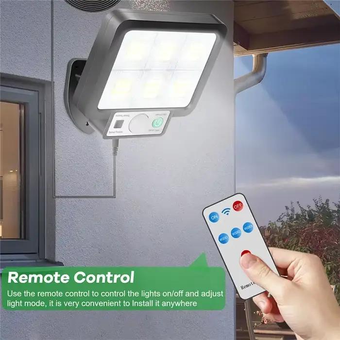 Extérieur étanche d'urgence rue jardin sécurité décor lampe LED solaire fendu applique murale capteur de mouvement