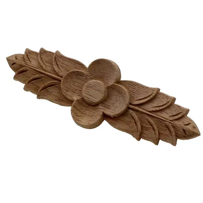 VZLX décalcomanie européenne ronde de sculpture sur bois | Décorations de maison avec Appliques