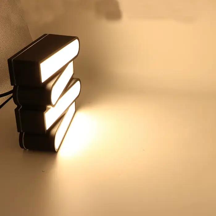Lampe murale LED d'extérieur, étanche, pour cour et extérieur, design créatif, lampe murale suspendue