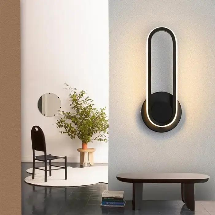 Applique murale LED rotative moderne pour allée escalier chambre chevet salon salle à manger balcon éclairage intérieur