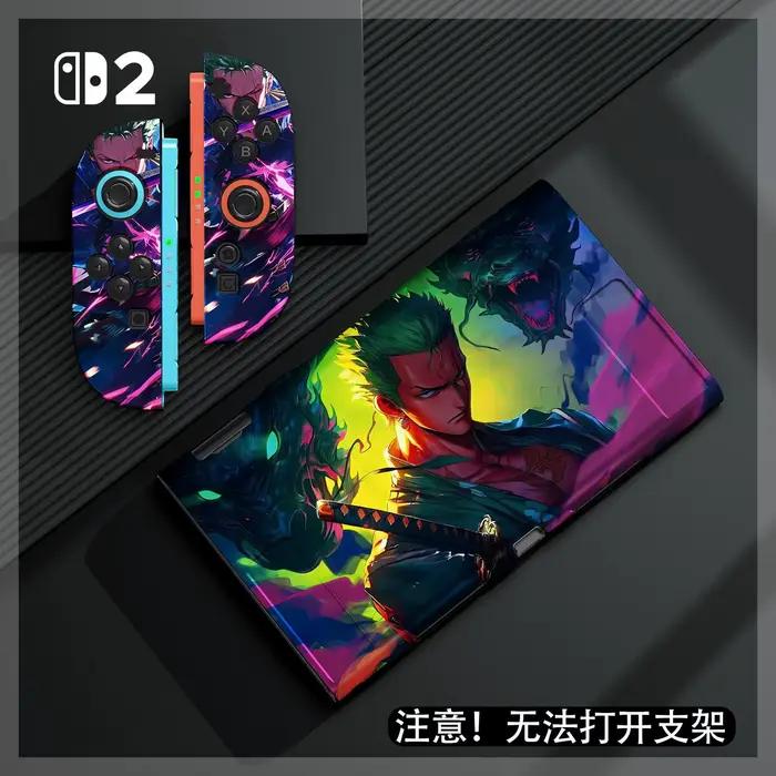 Étui de protection Anime One Piece Luffy pour Switch2, coque de console de jeu Anime, Joy-Con anti-chute, protection intégrale, coque souple, cadeaux