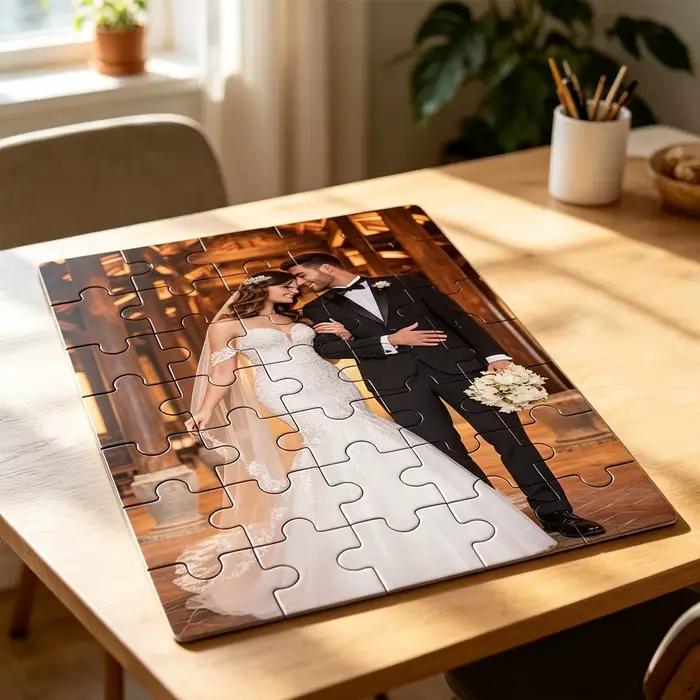 Puzzle photo personnalisé, avec ou sans cadre, puzzle photo personnalisé pour la famille, idée cadeau DIY, puzzle commémoratif personnalisé