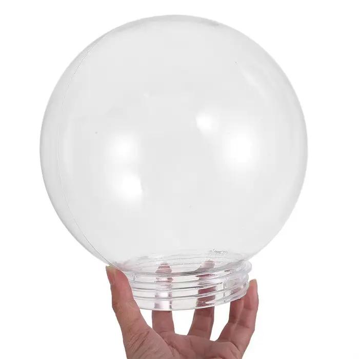 Abat-jour sphérique Transparent en acrylique pour cour extérieure suspension de clôture abat-jour de lampadaire sphérique pour lampe occasions spéciales éclairage extérieur