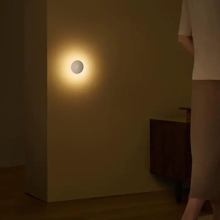 Xiaomi Rechargeable nuit Induction lumière 3 Mijia chambre capteur de mouvement luminosité réglable lampe de nuit humaine