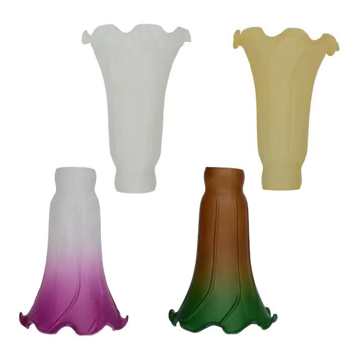 Abat-jour en verre Lily style Art Déco pour éclairage de remplacement ambiance naturelle relaxation et décoration occasion spéciale