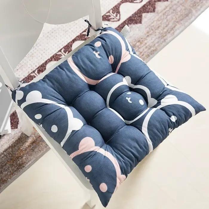Coussin de chaise rembourré en coton super confortable, une pièce, tapis carré solide, idéal pour le bureau, la maison, le siège auto, le salon de jardin