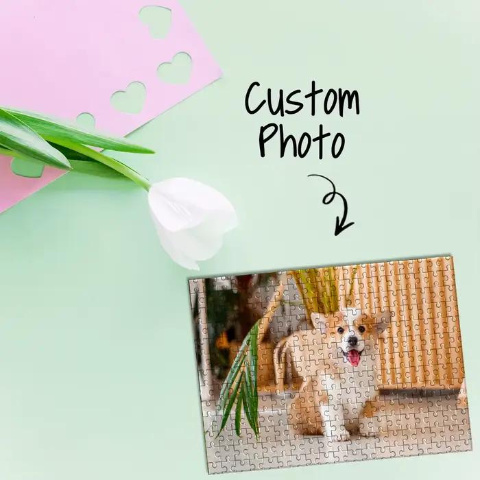 Puzzle photo personnalisé - Image personnalisée à réaliser en puzzle 500/1000/1200/2000 pièces, puzzle en papier DIY, cadeau pour adultes et enfants, décoration unique pour la maison