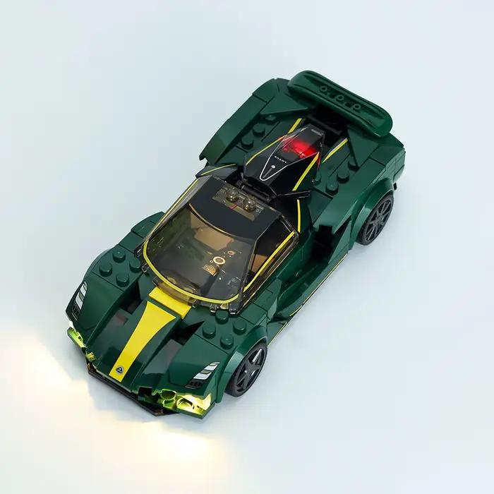 Kit d'éclairage LED pour voiture de sport Speed Champions, briques à collectionner, blocs de construction, lampe, kit d'éclairage uniquement, Annie Evija, 76907