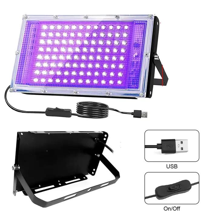 Lampe UV LED USB à lumière violette 395nm 405nm pour polymérisation, détection fluorescente, colle sans ombre, polymérisation de résine et huile verte