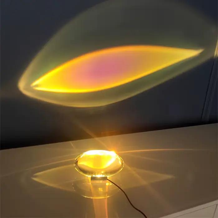 Lampe de Table design italien Led cristal oeil du ciel livraison gratuite lampes en forme d'oeuf salon chambre décor lumière nuit projecteur