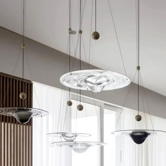 Lampe Suspendue Créative en Forme de Goutte d'Eau de Designer Danois pour Salon, Chambre à Coucher, Hôtel et Restauration Moderne Élégante et Fiable