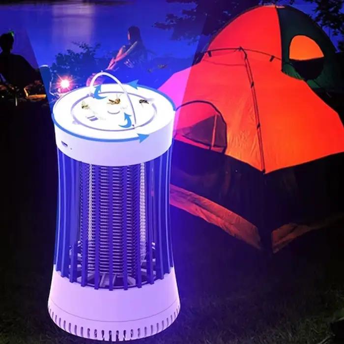Lampe électrique anti-moustiques USB, répulsif UV pour les mouches, piège à insectes d'extérieur, incolore, inodore, sûr, sans rayonnement
