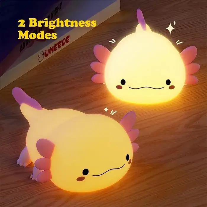 Axolotl-Veilleuse en Silicone pour Bébé et Enfant