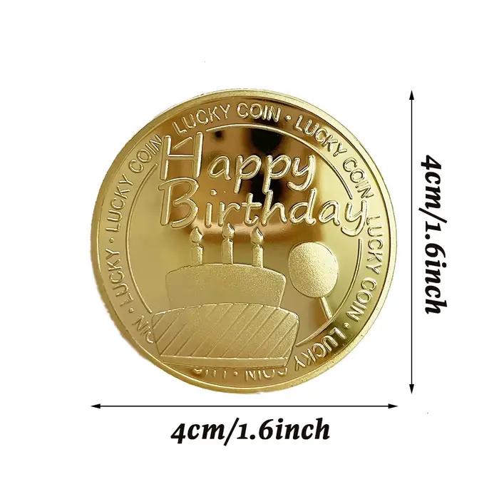 Médaille commémorative, célébration du festival, pièce porte-bonheur, commémoration de joyeux anniversaire