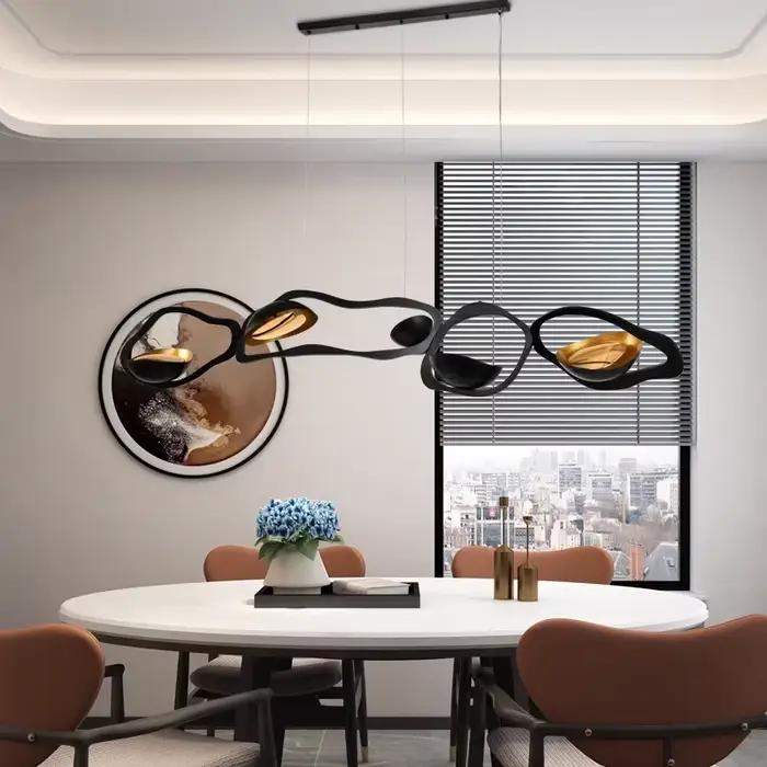 Designer Art Restaurant suspension lampe nordique Bar hôtel salon haut de gamme LED lustre créatif maison Alien en forme de décor lumière